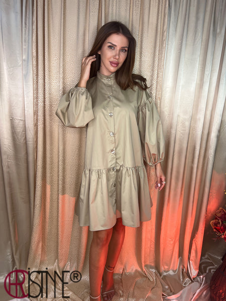 Rochie camasa Selena bej