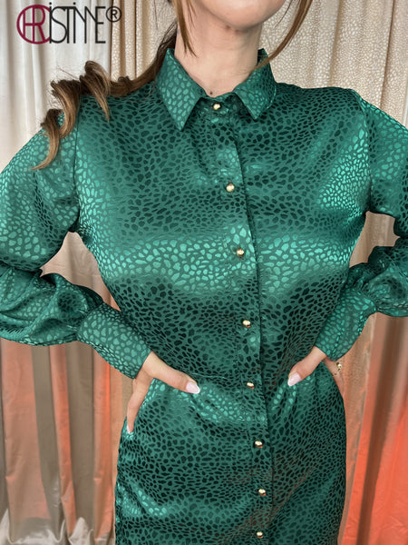 Rochie camasa Viviana verde