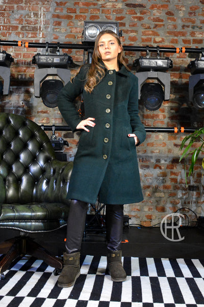 Palton Cristina verde