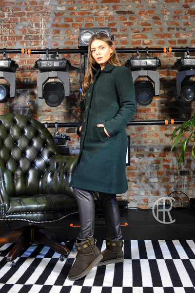 Palton Cristina verde